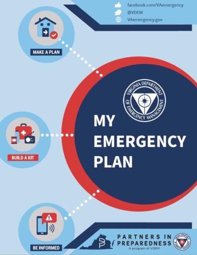 Cover page: My Emergency Plan